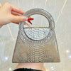 Luxury Sparkling Gold Evening Clutch with Detachable Chain - Convertible Crossbody Bag for Weddings & Parties