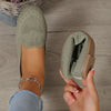 Breathable Slip-On Flat Shoes for Women, Comfortable Round Toe, Slip-Resistant PU Sole (Large Sizes)