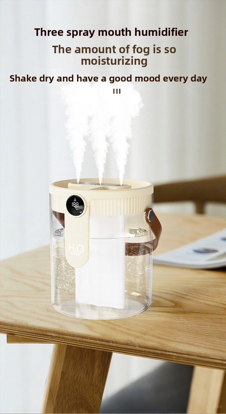 Mini USB Humidifier & Aromatherapy Diffuser — Quiet Portable Mist Sprayer, USB-Powered, Push Button, Compact for Home Bedroom Car