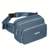 Women's Nylon Zipper Clutch Bag - Solid Color with Polyester Lining