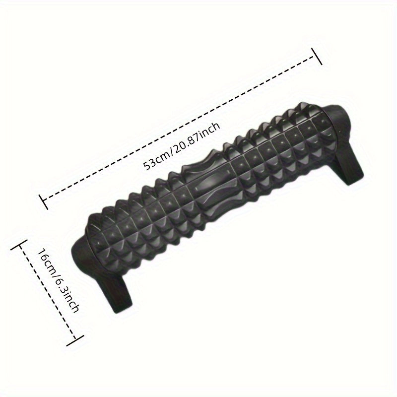 Textured Foam Roller for Muscle Relief – Soft EVA Stability Trainer Massage Roller (Black, Pink, Blue)