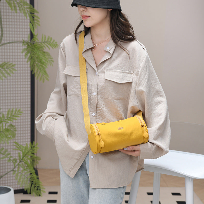 Versatile Women's Bucket Bag – Large Capacity Convertible Crossbody & Shoulder Bag, Lightweight Polyester, 4 Colors