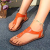 Women's Flat Sandals Slip-On Open Toe PU Casual Summer Shoes