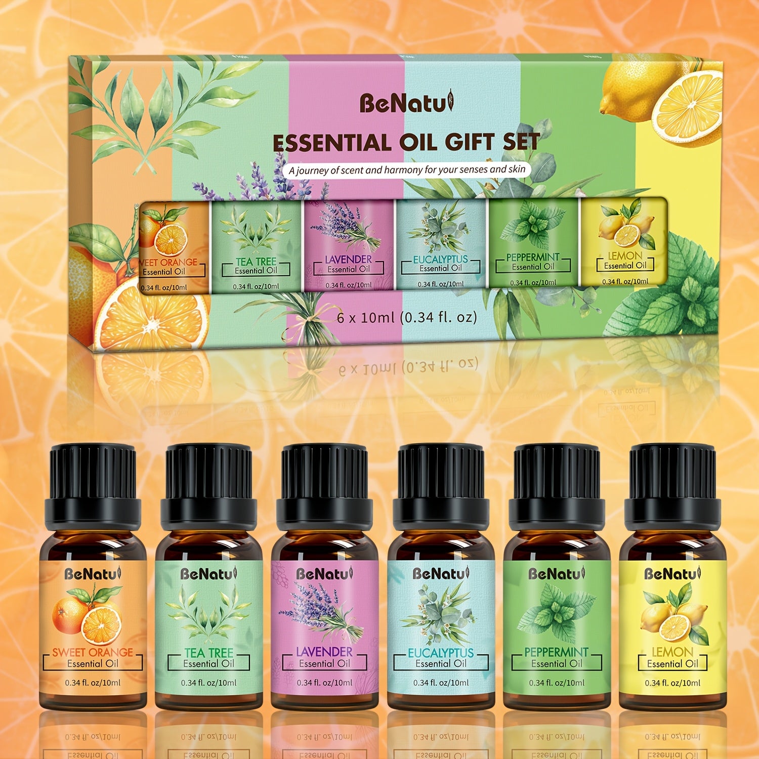 6pc & 18pc Aromatherapy Essential Oil Set - Variety Fragrance Oils for Diffusers, Humidifiers, Candles & Soap Making (Portable Mini Bottles)