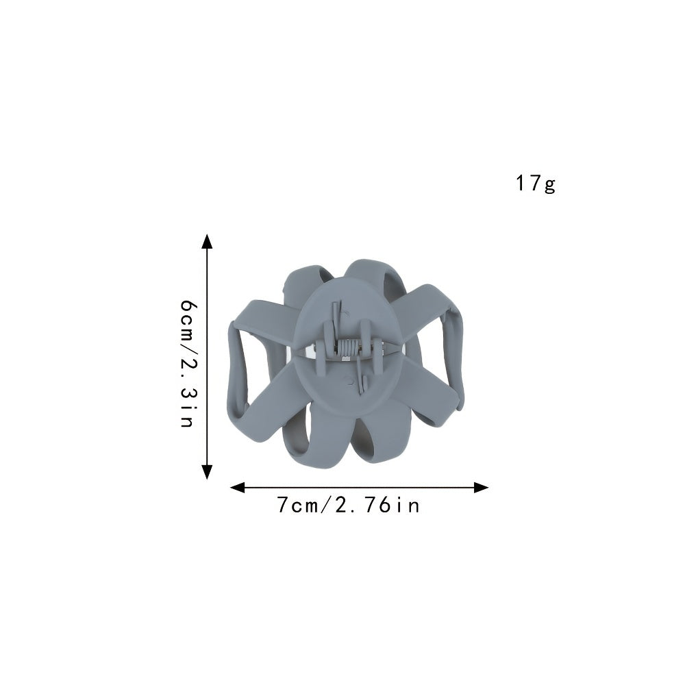 Frosted Octopus Hair Clips - Matte Oval Hairpin, 1/4/9 Pack