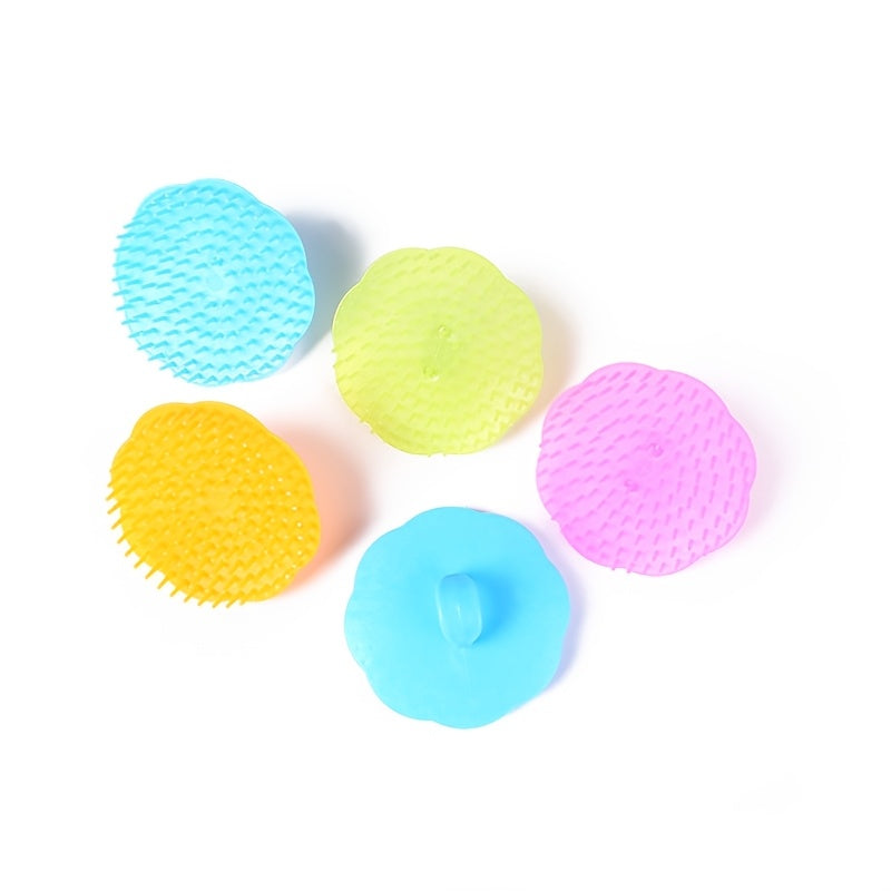 Scalp Massage Shampoo Brush – Plastic Bristle Scalp Scrubber & Hair Cleaning Brush for Men and Women