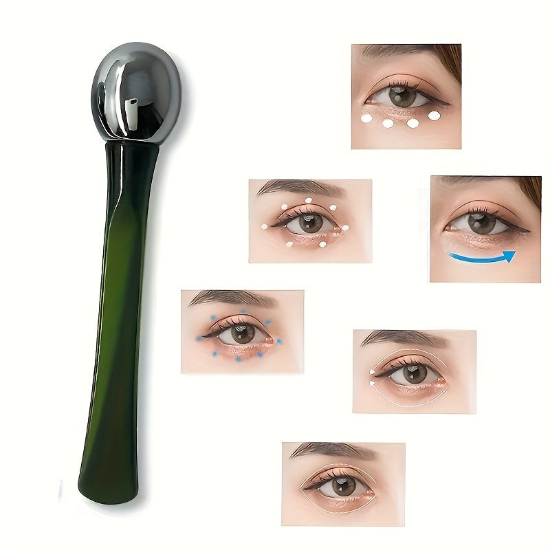 Eye Massage Roller Stick – Cooling Facial Eye Massager, Soothing Under-Eye Care, Hypoallergenic Plastic, Battery-Free