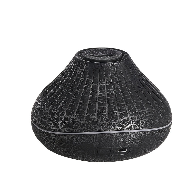 7-Color LED Aroma Diffuser with Realistic Lava Flame Effect — USB Essential Oil Diffuser, 1.1–2.5L Tank, Dry Burn Protection & Quiet Soundwave Operation for Home, Office, Bathroom