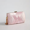 Elegant Braided Clutch Wallet Champagne Evening & Wedding Party Bag