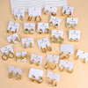 10 Pairs Mixed Resin Earrings Set – Flower Bow Heart Geometric Studs for Teens Daily Party Vacation