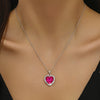 Silver-Plated Rhinestone Pendant Necklace for Girls | Valentine's & Mother's Day Gift