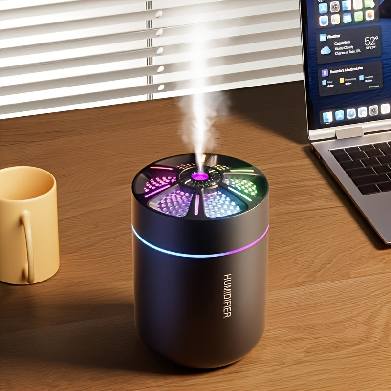 180ml (6.1 fl oz) Mini USB Humidifier & Aromatherapy Diffuser – Quiet Portable Cool Mist for Home, Bedroom & Car, Durable Plastic