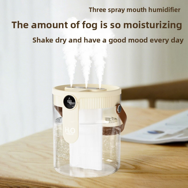 Mini USB Humidifier & Aromatherapy Diffuser — Quiet Portable Mist Sprayer, USB-Powered, Push Button, Compact for Home Bedroom Car