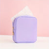Solid Color Mini Makeup Bag – Portable Zipper Cosmetic Pouch & Sanitary Napkin Storage Clutch for Women