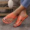 Women's Golden Snake Beige Slip-On Roman Sandals - Low Heel Round Toe Mules with Faux Upper & Rubber Sole