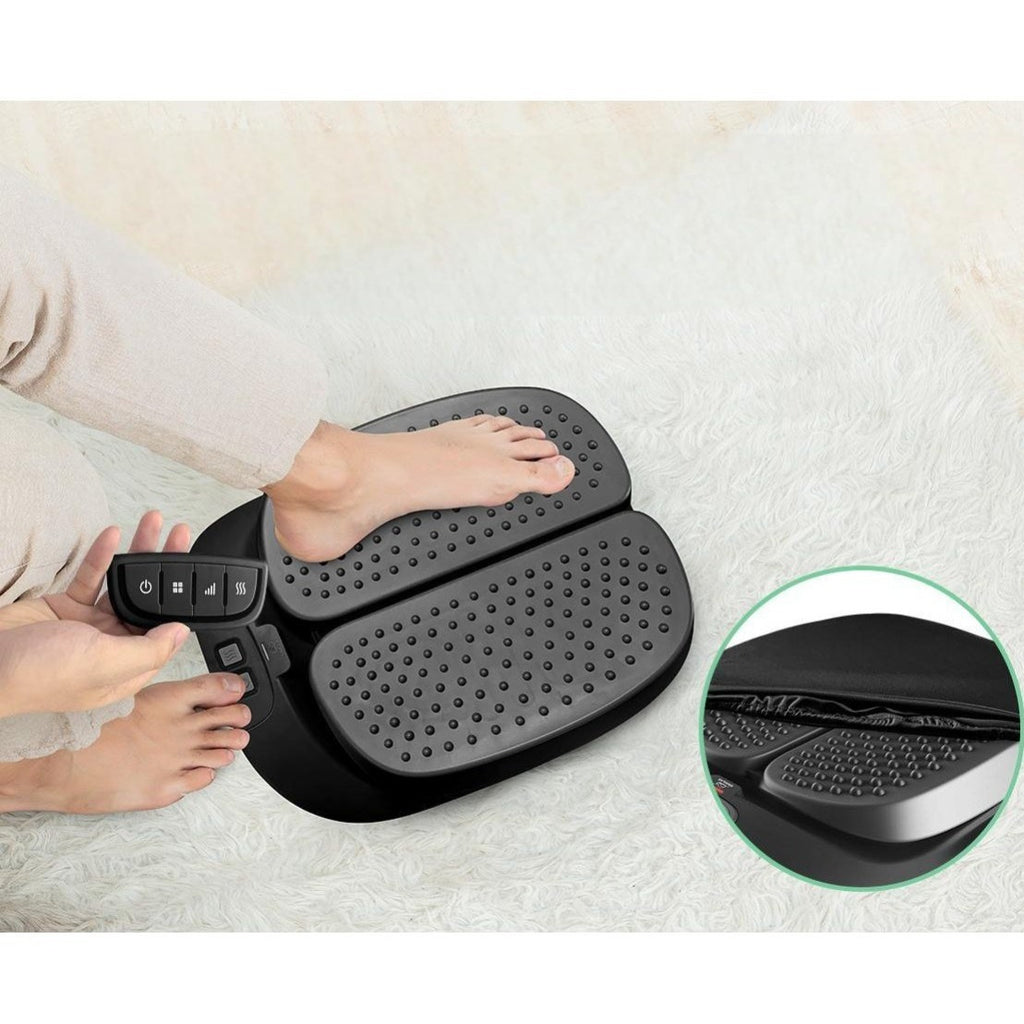 Snailax Foot Massager with Heat & Remote — Vibration Therapy for Feet, Calves & Legs, 3 Modes, Washable Cover