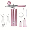 Cordless Multifunctional Spray Gun Kit with Compressor — Rechargeable USB High-Pressure 0.3mm Nozzle for Painting, Nail Art, Cake Decorating, Makeup