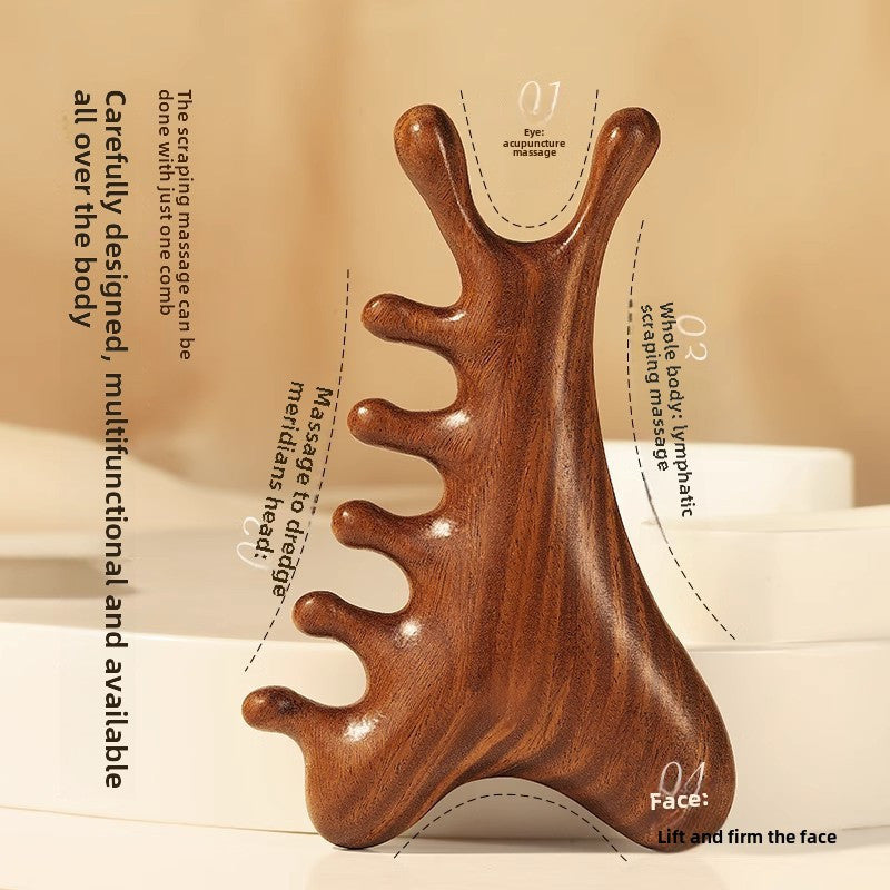 4-in-1 Multifunctional Massage Comb — Scalp, Eye & Facial Acupressure Tool for Stress Relief (Unisex)