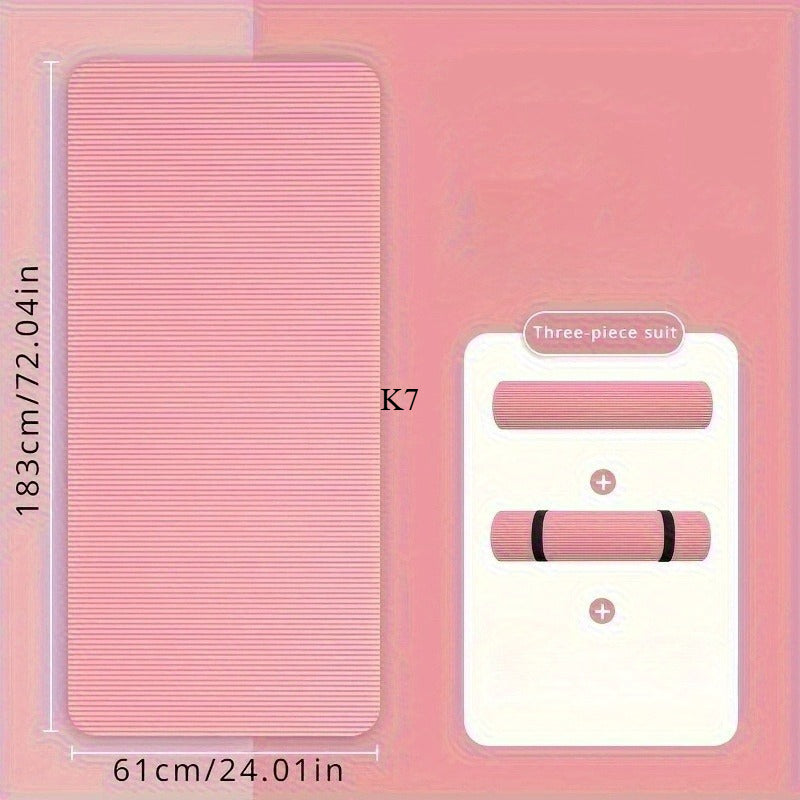 Heavy-Duty Thick Non-Slip Yoga & Exercise Mat for Gymnastics, Pilates & Dance, Ideal for Gym Studio and Outdoor