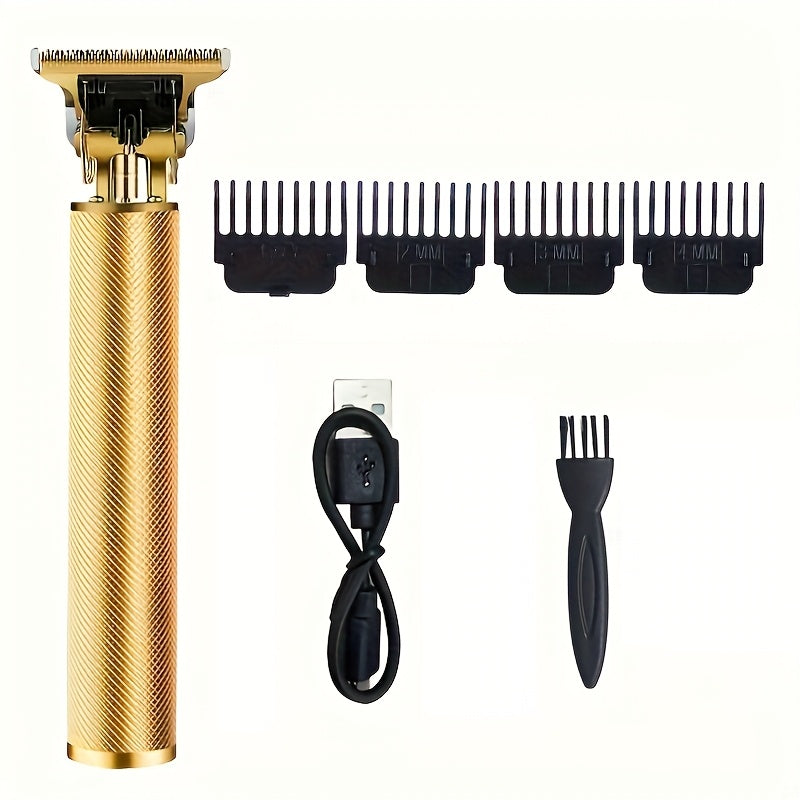 Cordless USB Rechargeable Hair Clipper Trimmer Set - Professional Hair Cutting Kit