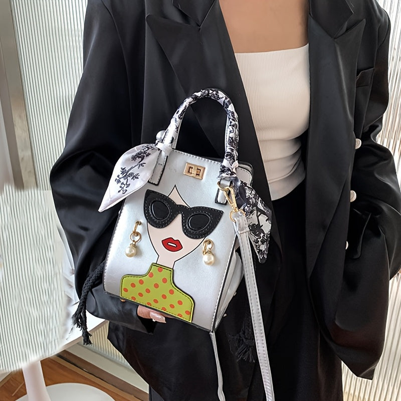 Trendy Sister-Style PU Bucket Bag – Large Capacity Fashion Handbag with Adjustable Strap & Buckle Closure (6 Colors)