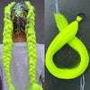 28-Inch (71 cm) Purple Synthetic Straight Braided Ponytail Extension with Elastic Band for Women – Halloween Cosplay