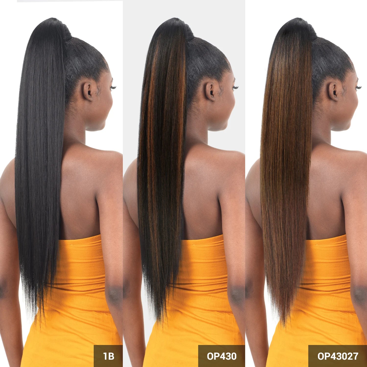 Shake-N-Go Organique Pony Pro Sleek Straight Synthetic Ponytail with Secret Pocket - Pre-Sewn Weave