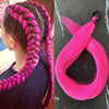 28-Inch (71 cm) Purple Synthetic Straight Braided Ponytail Extension with Elastic Band for Women – Halloween Cosplay