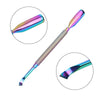 4-Piece Professional Stainless Steel Manicure Kit - Nail Clippers, Scissors, Nippers & Cuticle Pusher