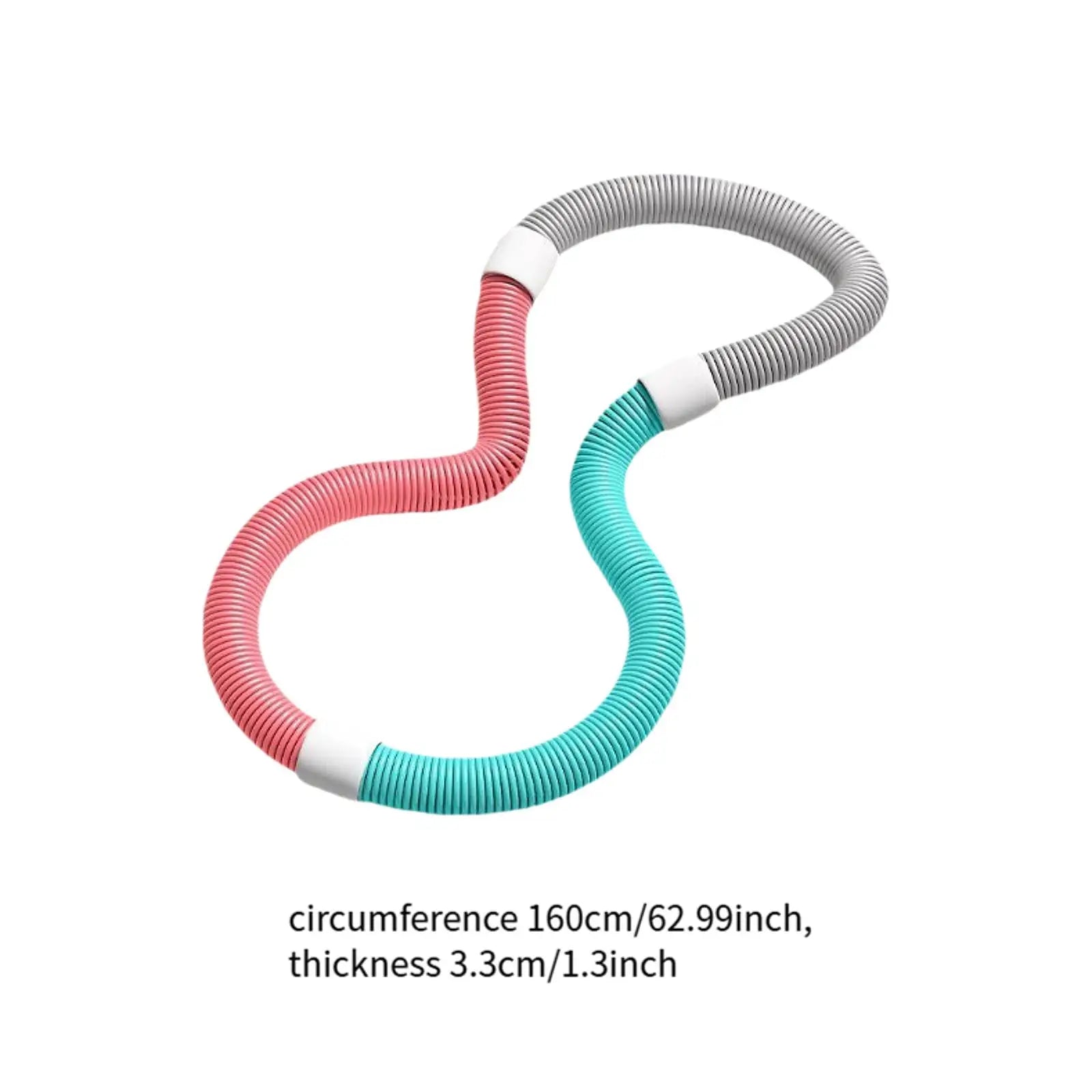 Weighted Hula Hoop – Foldable Portable Fitness Hoop for Beginners, Abs & Core Workout (0.8–1.3 kg)