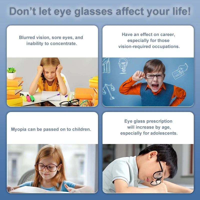 Myopia Treatment Eye Massager for Children and Adults, Vision Training & Eye Fatigue Relief