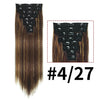 Clip-In Straight Human Hair Extensions 120g 8-Piece 10A Brazilian Remy Virgin Hair – Natural Black, 16–26 in (40–66 cm)
