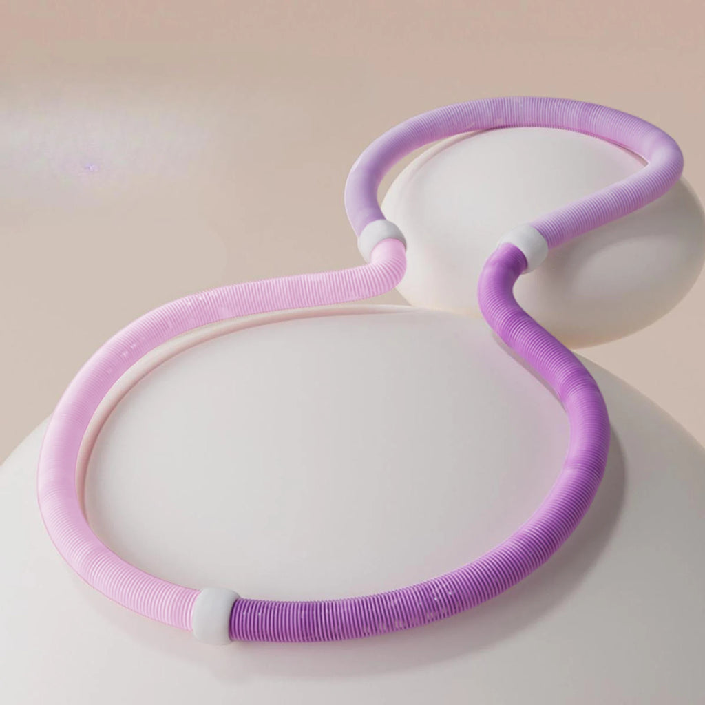 Weighted Hula Hoop – Foldable Portable Fitness Hoop for Beginners, Abs & Core Workout (0.8–1.3 kg)