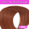 100-200g Remy Human Hair Clip-In Extensions Full Head Dark Brown 14–28 in (35–70 cm) 7-Piece Clip-On Set