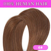 100-200g Remy Human Hair Clip-In Extensions Full Head Dark Brown 14–28 in (35–70 cm) 7-Piece Clip-On Set