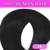 100-200g Remy Human Hair Clip-In Extensions Full Head Dark Brown 14–28 in (35–70 cm) 7-Piece Clip-On Set