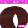 100-200g Remy Human Hair Clip-In Extensions Full Head Dark Brown 14–28 in (35–70 cm) 7-Piece Clip-On Set