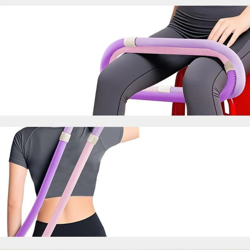 Weighted Hula Hoop – Foldable Portable Fitness Hoop for Beginners, Abs & Core Workout (0.8–1.3 kg)