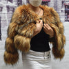 HOOOFUR Brown Raccoon-Style Faux Fur Coat - Women's Thick Quilted-Lined Winter Jacket, Plus Sizes to 5XL