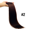 Clip-In Straight Remy Human Hair Extensions 8-Piece (120g) Natural Black Seamless Invisible Clips