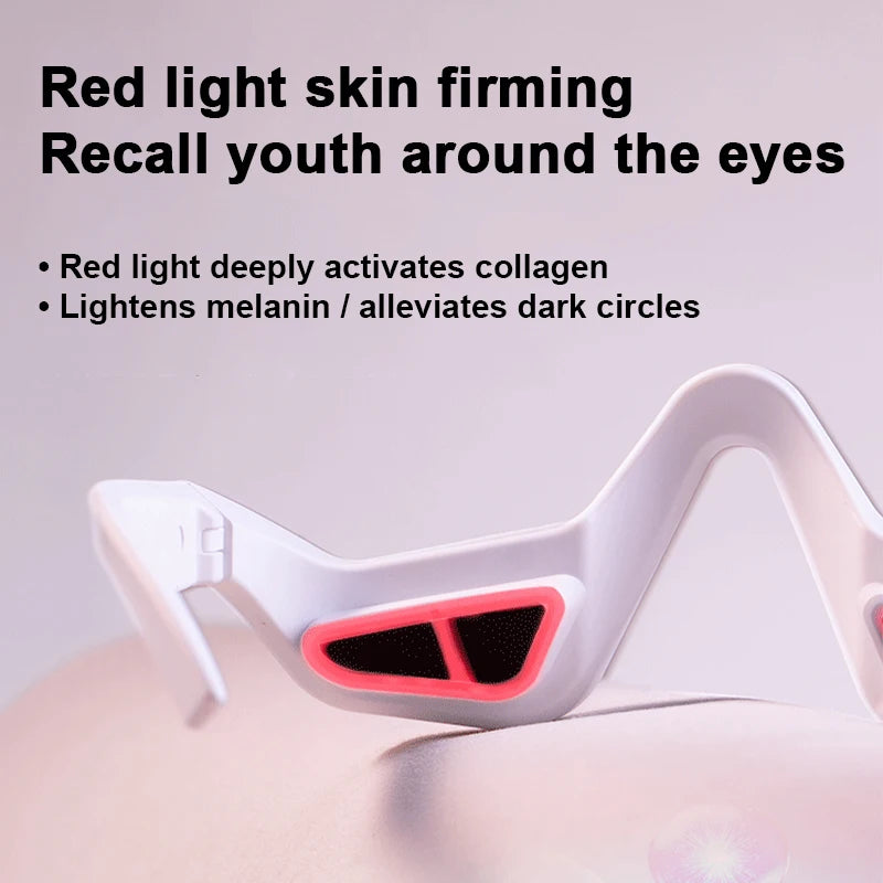 Portable 3D Eye Massager for Adults – Rechargeable USB-C, 4 Therapy Modes, Heat & Kneading for Dark Circles and Puffiness