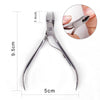 4-Piece Professional Stainless Steel Manicure Kit - Nail Clippers, Scissors, Nippers & Cuticle Pusher