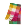 Luxury Cashmere-Blend Winter Scarf for Women – Thick Warm Shawl with Tassels, Soft Fluffy Solid & Plaid