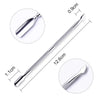 4-Piece Professional Stainless Steel Manicure Kit - Nail Clippers, Scissors, Nippers & Cuticle Pusher