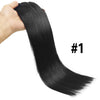 100% Brazilian Remy Straight Clip-In Hair Extensions 8 PCS Natural Black
