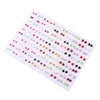 100-Pair Acrylic Crystal Stud Earrings Set – Hearts, Stars, Moons, Flowers & Animal Designs for Women & Girls