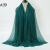 Crinkle Cotton Hijab Scarf Lightweight Muslim Shawl Turban Headscarf Headband Wrap