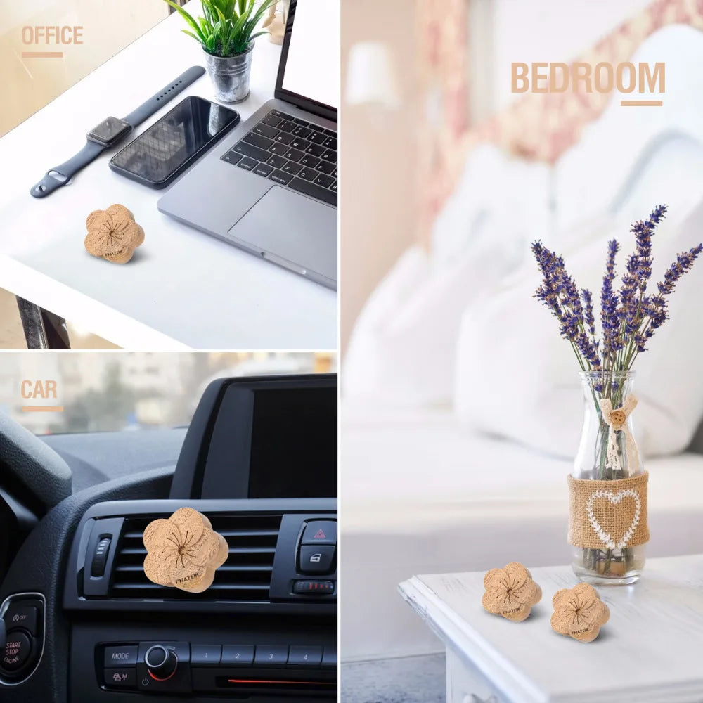 PHATOIL 12-Pack 5ml Essential Oils Gift Set — Pure Aromatherapy Oils for Diffusers, Humidifiers & Massage (Lavender, Lemongrass, Rose, Lemon, Tea Tree, Geranium)