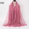 Crinkle Cotton Hijab Scarf Lightweight Muslim Shawl Turban Headscarf Headband Wrap