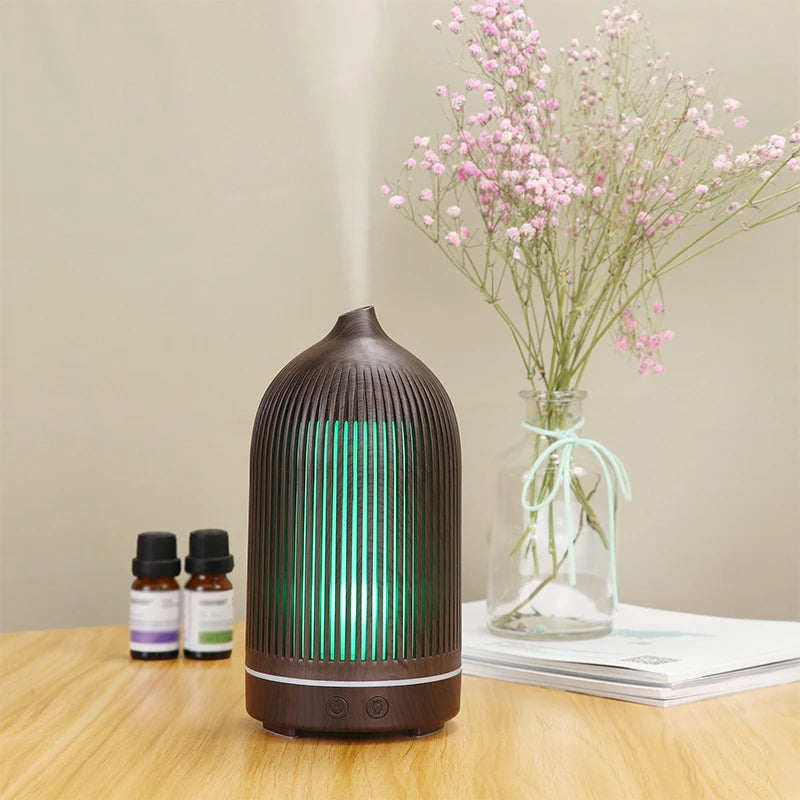 USB Essential Oil Diffuser - Mini Ultrasonic Cool Mist Humidifier with 7-Color LED Night Light for Home & Office